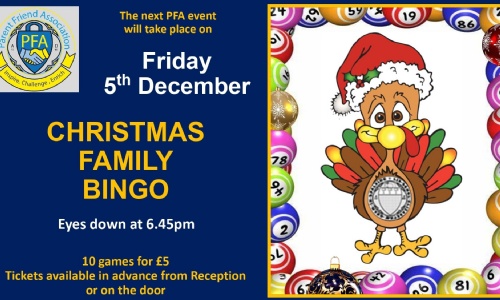 Christmas Bingo Poster - Friday 5th December 